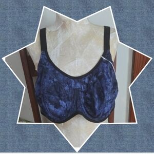 Elomi Navy Energise Bra Size 42d